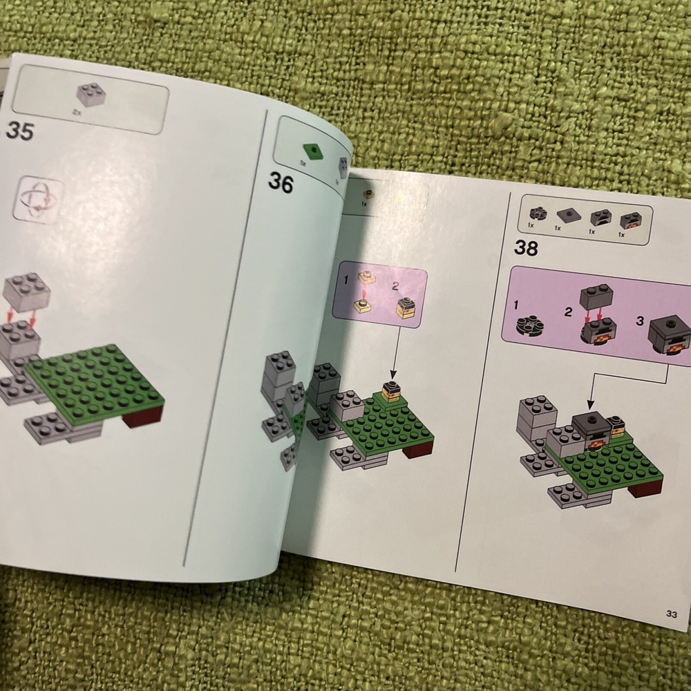 LEGO Minecraft: The Ruined‎ Portal (21172) Instruction Manual Booklet Only - Picture 4 of 4
